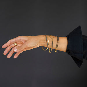 Modern jewelry design in Maine and made by fairtrade artisans in Nepal.