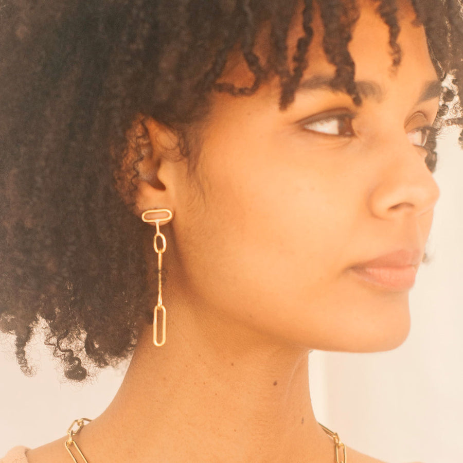 Ethically made modern earrings by MULXIPLY.