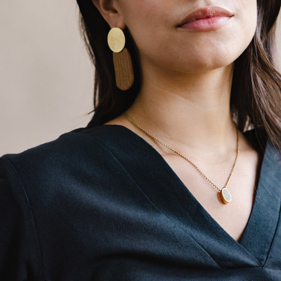 Simple charm layering necklace.