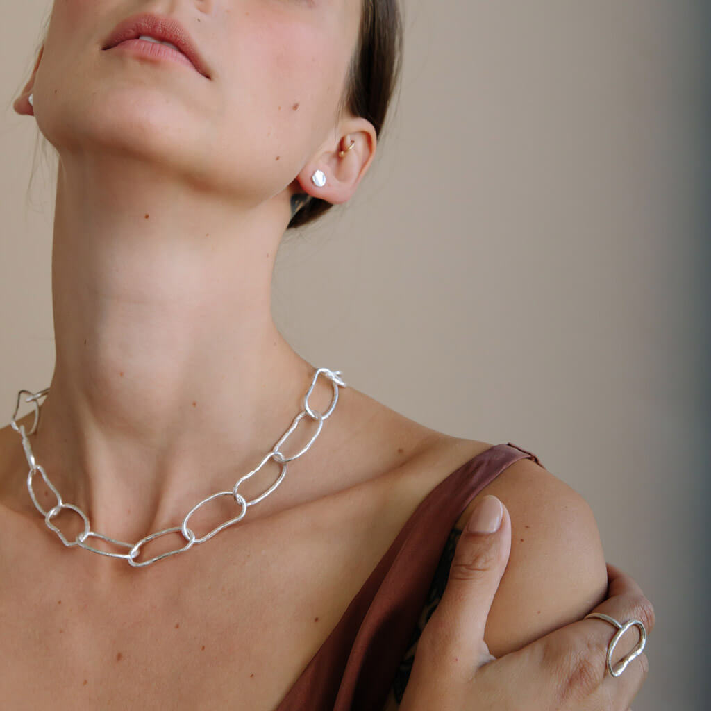 Modern Chain Necklace - Sterling Silver | MULXIPLY