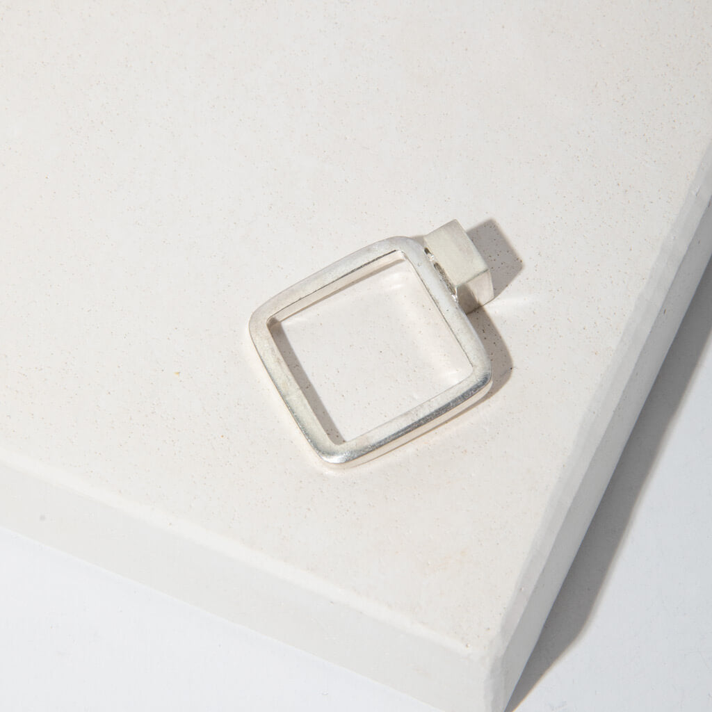 Square Stacking Ring - Sterling Silver | MULXIPLY