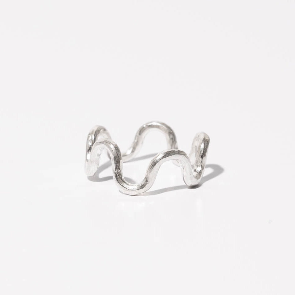 Wavy Band Ring - Sterling Silvef | MULXIPLY