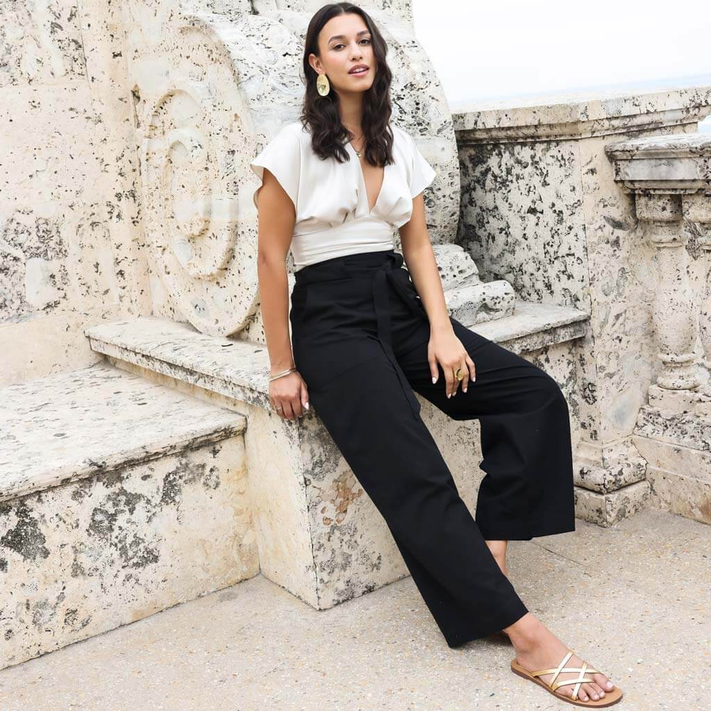 Loose Dress Pants Womens Outfit The Wide Leg Pant Black Loose Dress Pants Womens Outfit The Wide Leg Pant Black