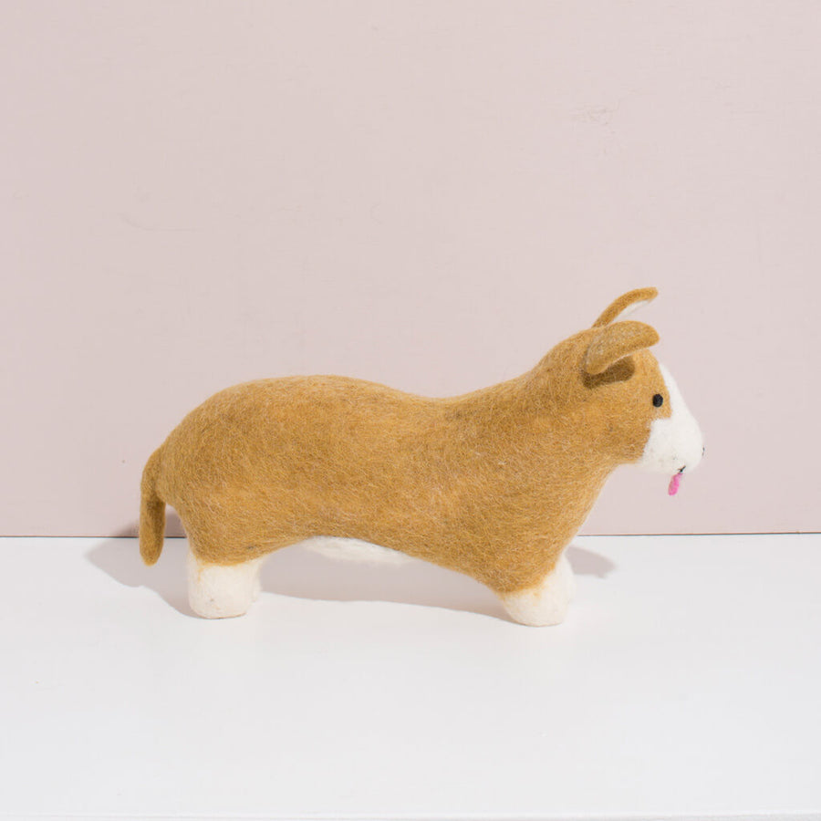 MULXIPLY Hand Felted Corgi - Large Stuffed Animal
