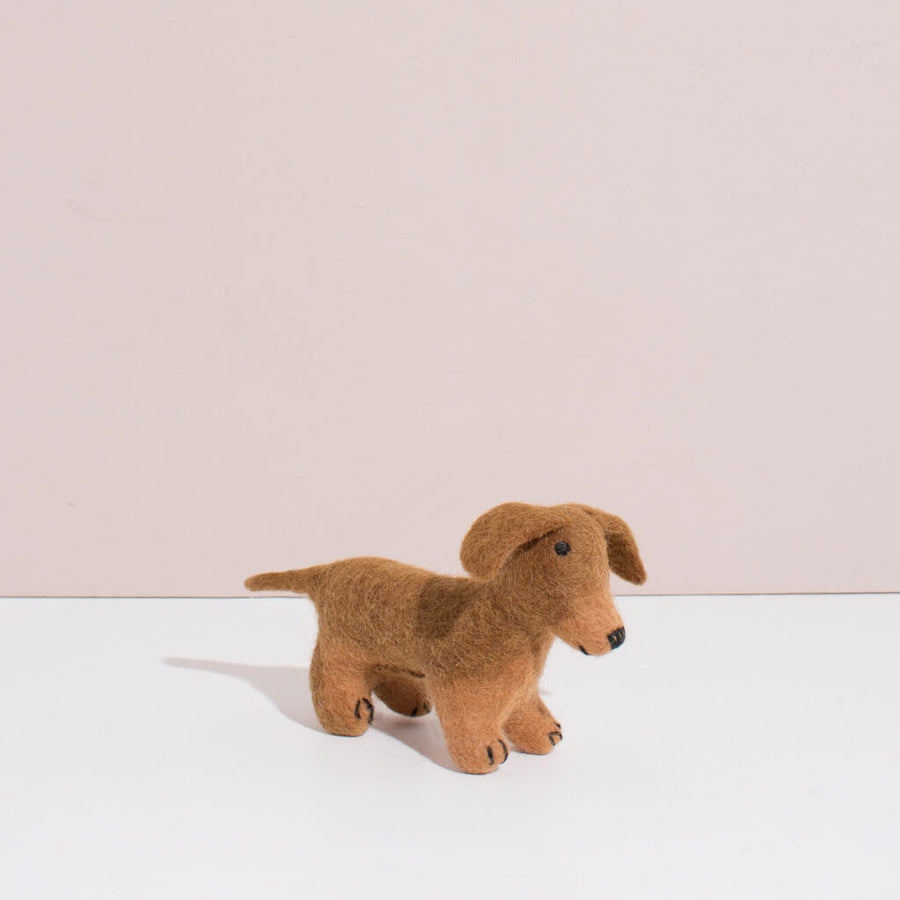 MULXIPLY Hand Felted Dachshund - Small Stuffed Animals