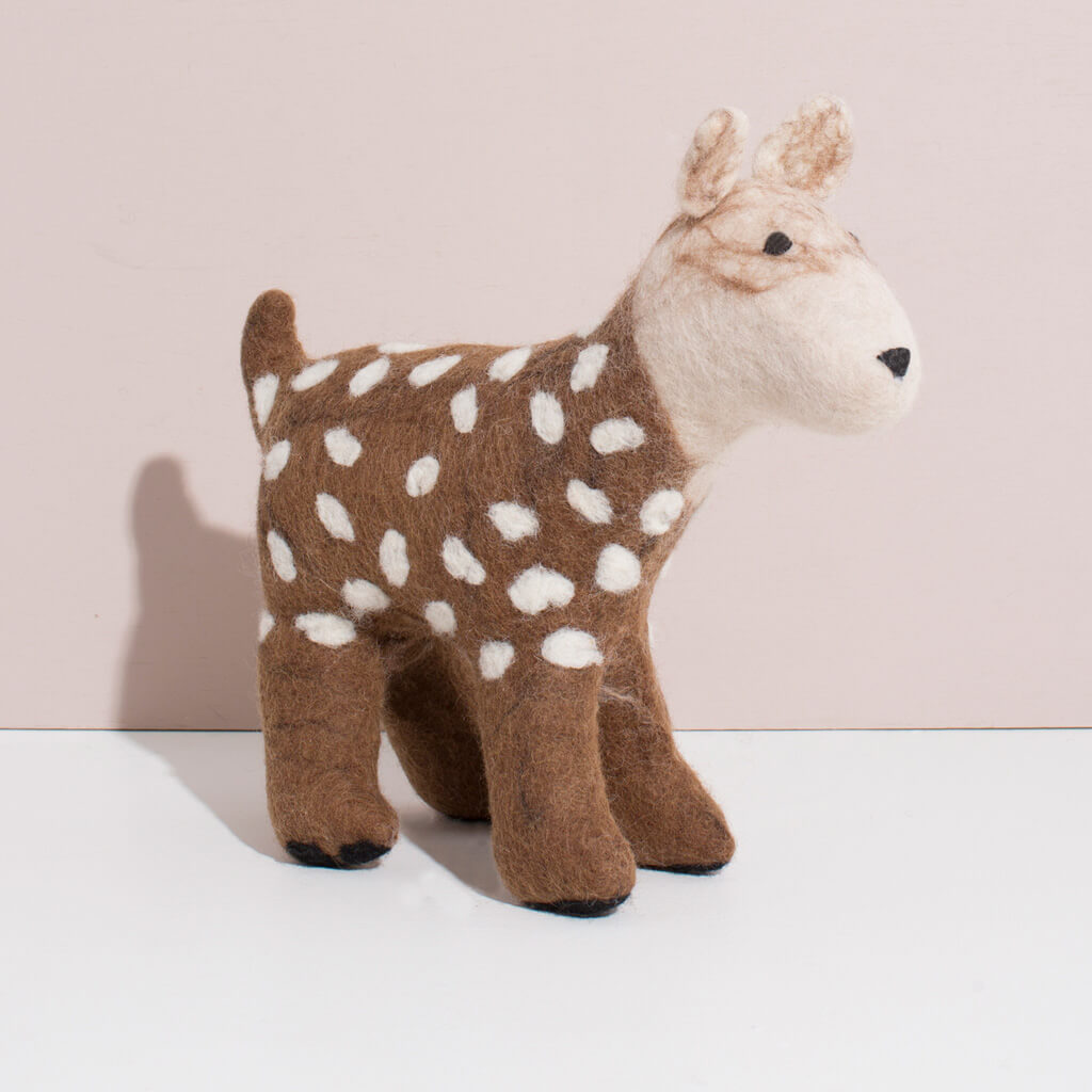 MULXIPLY Hand Felted Deer - Large Stuffed Animals