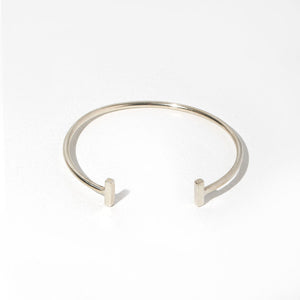 MULXIPLY Double T Cuff Bracelet is hand forged using the highest quality metals