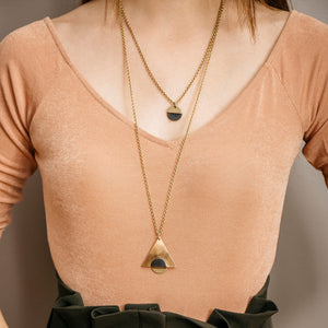 Designed to be worn alone or layered with other pieces this necklace is ethically made and fair trade
