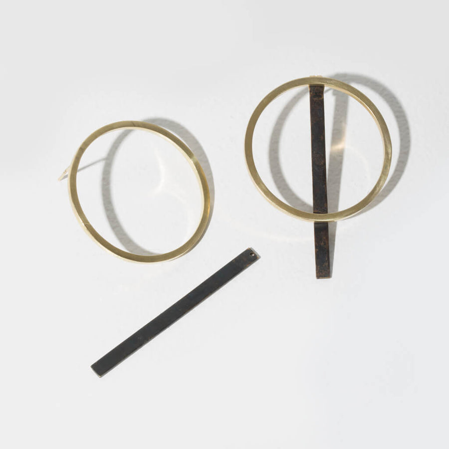 MULXIPLY Embrace 2-in-1 Earrings - Mixed Metals