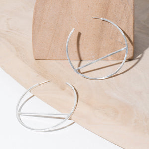 MULXIPLY Embrace Hoop Earrings - Sterling Silver