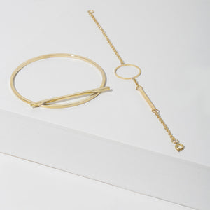 Embrace Link Bracelet - Brass