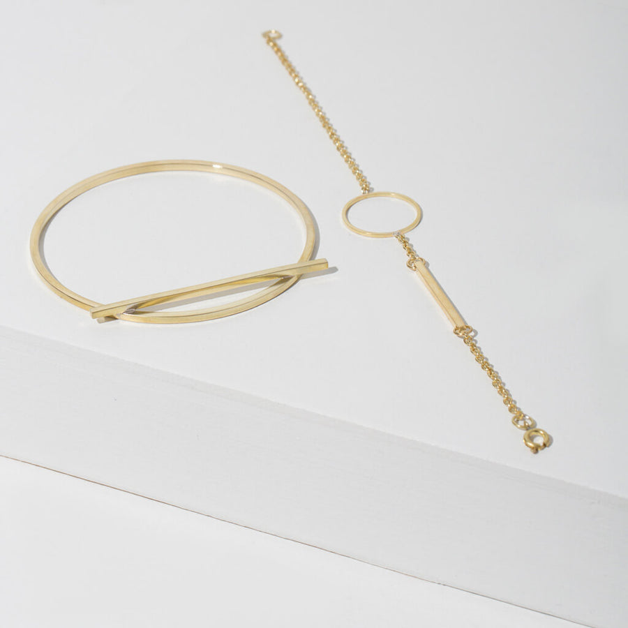 MULXIPLY Embrace Link Bracelet - Brass