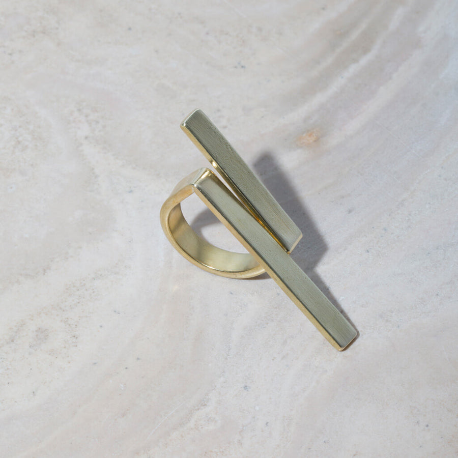 Embrace Wrap Ring - Brass