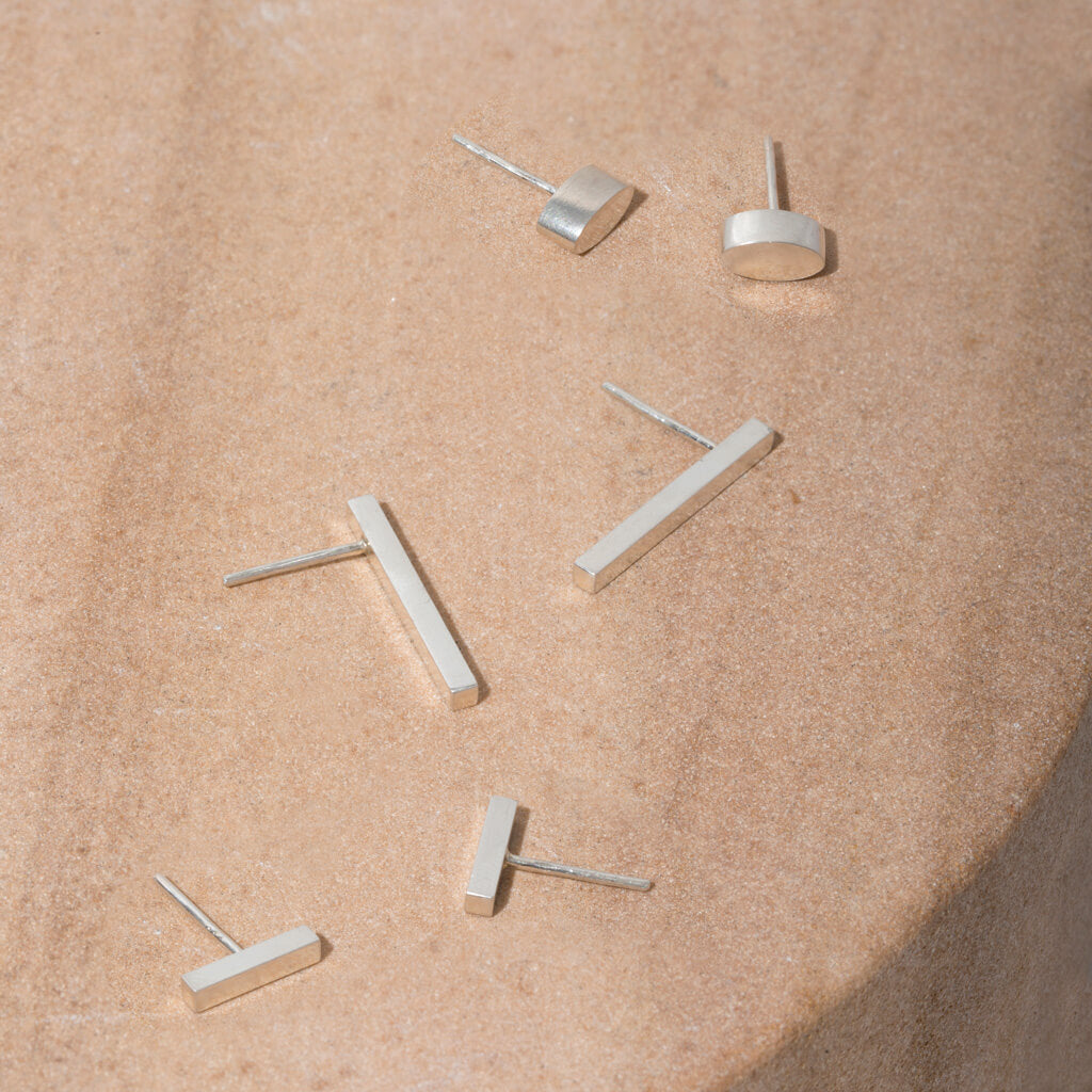 MULXIPLY Forage Stud Earring Set of 3 Pairs - Sterling Silver