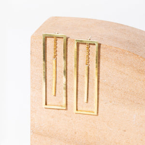 MULXIPLY Foundation 2-in-1 Earrings - Brass