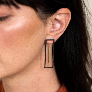 SALE - Foundation 2-in-1 Earrings - Brass