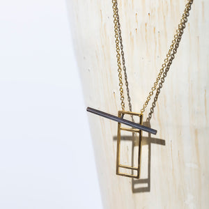 Foundation Lariat Necklace - Mixed Metals