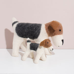 Hand Felted Terrier Duo