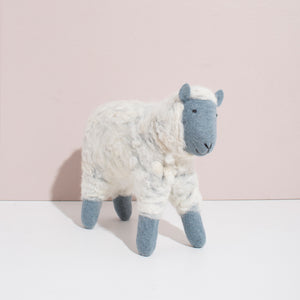 MULXIPLY Hand Felted Grey Sheep - Large Stuffed Animal