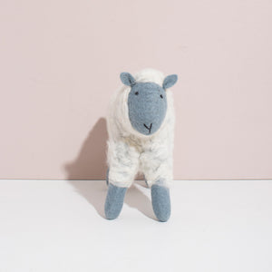 Hand Felted Grey Sheep - Large