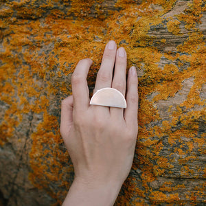 balance half circle ethically made jewelry by MULXIPLY