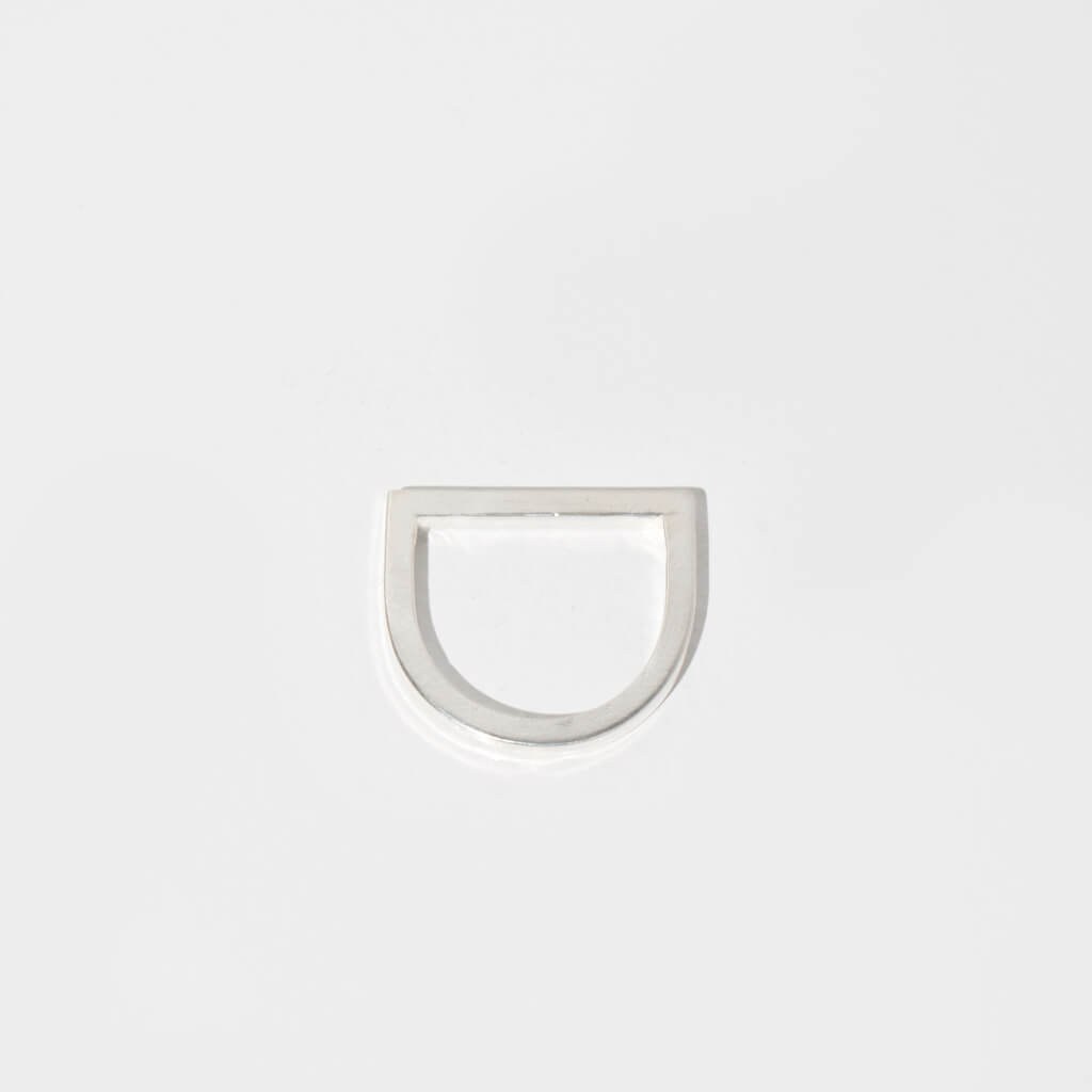 MULXIPLY Minimalist Horizon Ring in Sterling Silver