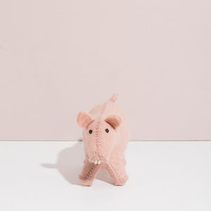 Hand Felted Pig