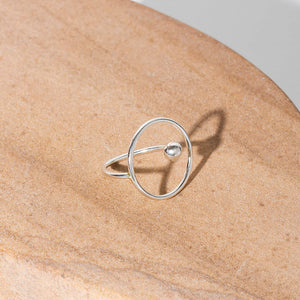 MULXIPLY Ripple Adjustable Ring - Sterling Silver