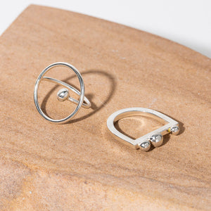 Contemporary Sterling Silver Rings by Mulxiply