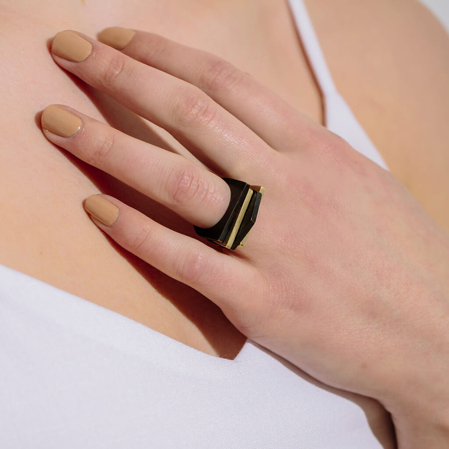 MULXIPLY Range Ring Set of 4 - Mixed Metals