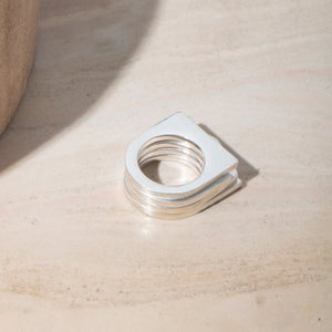 SALE - Range Ring Set of 4 - Sterling Silver