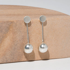 MULXIPLY Strength Pendulum Earrings - Sterling Silver