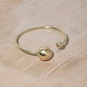 MULXIPLY Strength Adjustable Bangle in Brass