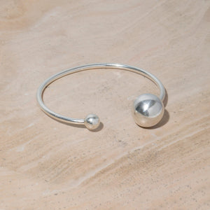 Strength Adjustable Bangle in Sterling Silver.