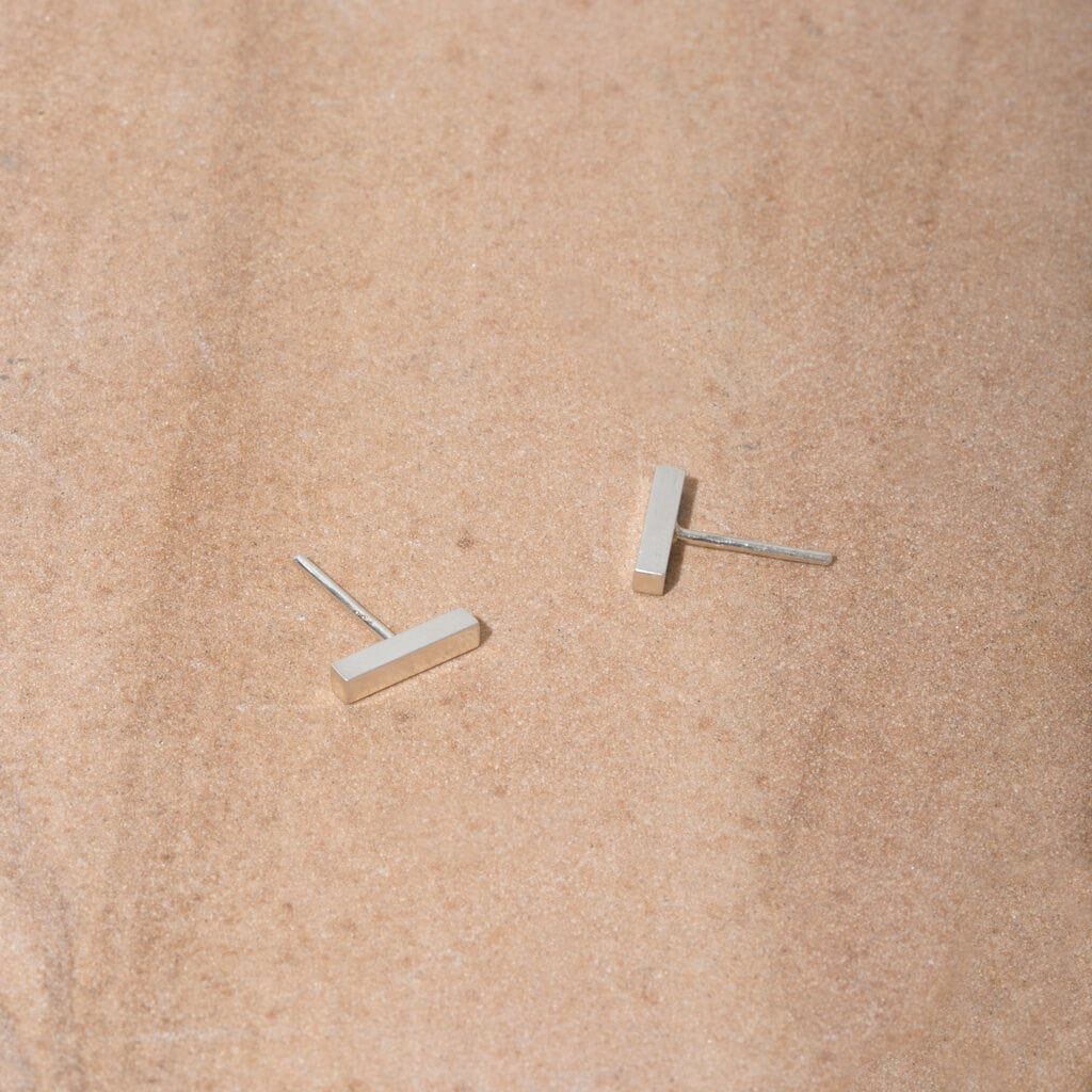 MULXIPLY Twig Stud Earrings - Sterling Silver