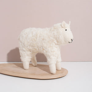 Hand Felted White Sheep - Large
