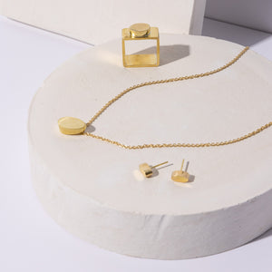 Pebble collection of modern jewelry by Mulxiply. 
