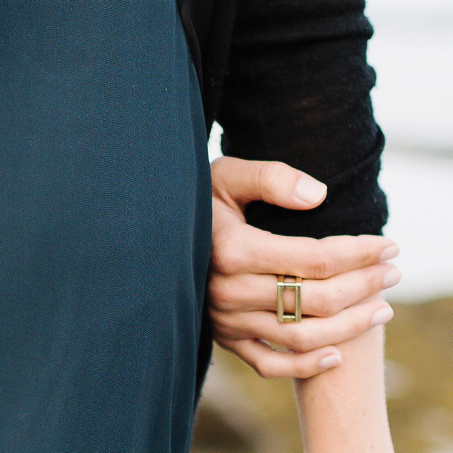 MULXIPLY Foundation Ring in Brass
